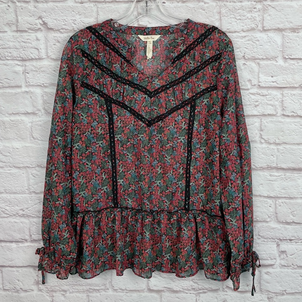 Matilda Jane Boho Choose Your Own Path Carol Blouse Size Small NWOT